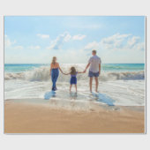 カスタムフォトラッピング紙自分のデザイン ラッピングペーパー (フラット)