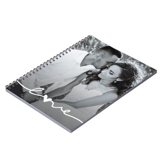 カスタムフォトラブスクリプトウェディングプランナー ノートブック (左側)