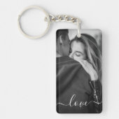 カスタムフォトラブスクリプパーソナライズされたト キーホルダー (正面)