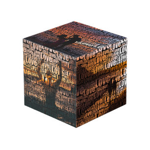 カスタムフォトラブタイポグラフィ フォトキューブ