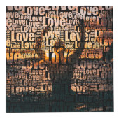 カスタムフォトラブタイポグラフィ フォトキューブ (正面)