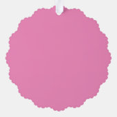 カスタムフォトラブピンクかわいいシンプル紙オーナメント オーナメントカード (裏面)