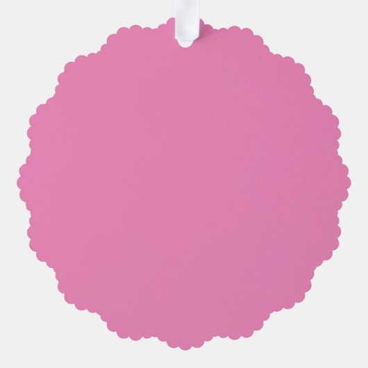 カスタムフォトラブピンクかわいいシンプル紙オーナメント オーナメントカード (裏面)