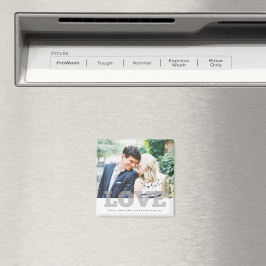 カスタムフォトラブ結婚式の引き出物 マグネット (インサイチュ (食洗機))