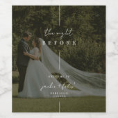 カスタムフォトリハモダンーサルディナーウェルカム ワインラベル (シングルラベル)