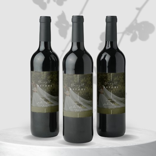 カスタムフォトリハモダンーサルディナーウェルカム ワインラベル