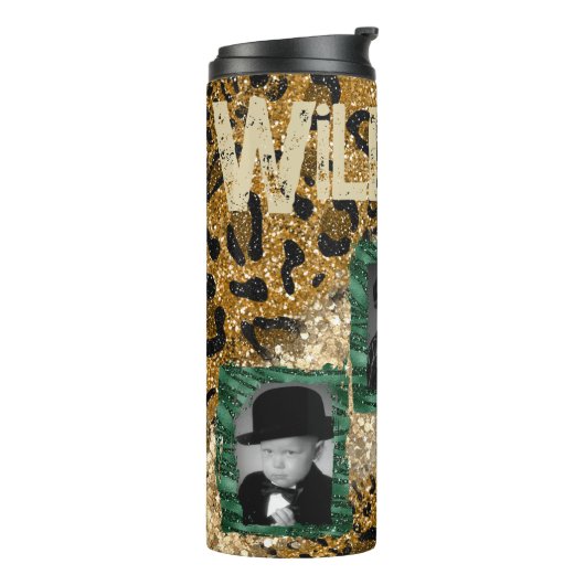 カスタムフォトレオパード縞模様 タンブラー (回転左)