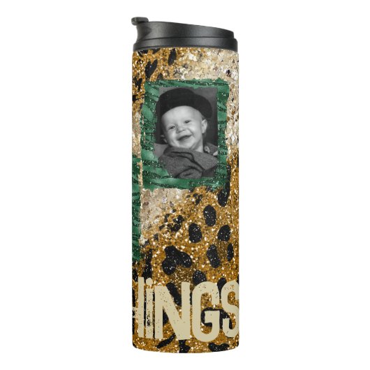 カスタムフォトレオパード縞模様 タンブラー (回転右)