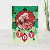 カスタムフォトレッドグリーンJoy カード (正面)