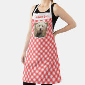 カスタムフォトレッド&ホワイトカントリーファームハウスプレイド エプロン (インサイチュ)