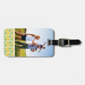 カスタムフォトレトロパイナップル ラゲッジタグ (正面横)