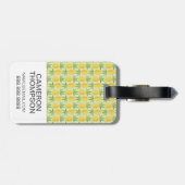 カスタムフォトレトロパイナップル ラゲッジタグ (裏面横)