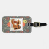 カスタムフォトレトロ花柄4 ラゲッジタグ (正面横)