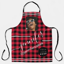カスタムフォトロゴコーヒーショップケーキバッファロー エプロン