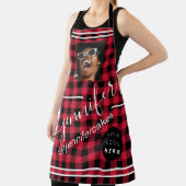 カスタムフォトロゴコーヒーショップケーキバッファロー エプロン (インサイチュ)