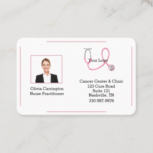 カスタムフォトロゴプロフェッショナルシンプル 名刺 (正面)