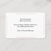 カスタムフォトロゴプロフェッショナルシンプル 名刺 (裏面)