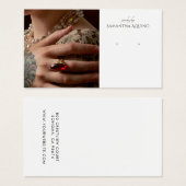 カスタムフォトロゴ宝石飾りイヤリングディスプレイカード (正面&裏面)