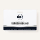 カスタムフォトロゴ従業員グレー企業のマーク バッジ (裏面)