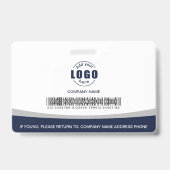 カスタムフォトロゴ従業員グレー企業のマーク バッジ (裏面)