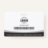 カスタムフォトロゴ従業員グレー企業のマーク バッジ (裏面)