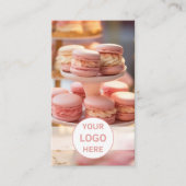 カスタムフォトロゴQRコードベーカリー 名刺 (正面)