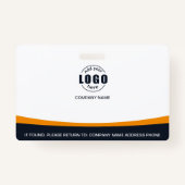 カスタムフォトロゴQRコード従業員企業の バッジ (裏面)