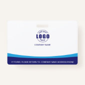 カスタムフォトロゴQRコード社員ブ企業のルー バッジ (裏面)