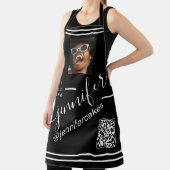 カスタムフォトロゴQRメニューコードレストラン エプロン (インサイチュ)