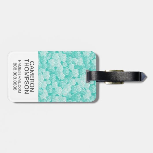 カスタムフォトロータスパターン2 ラゲッジタグ (裏面横)