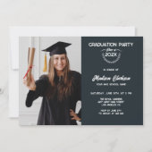 カスタムフォトローレル卒業 招待状 (正面)