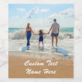 カスタムフォトワインラベルあなたの写真と文字 ワインラベル (シングルラベル)