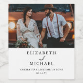 カスタムフォトワインラベルパーソナライズされたワインラベル ワインラベル (シングルラベル)