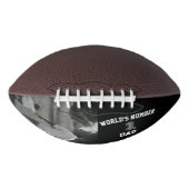 カスタムフォトワールドナンバーワンパパのおじいちゃん アメリカンフットボール (正面)