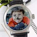 カスタムフォトワールド最高のパパ 腕時計<br><div class="desc">世界の最高のパパ❤️。パパの誕生日、父の日、あるいはクリスマスに、写真の時計を持っカスタムて驚かせなさい。彼は今やどこ運へ行っても子お気に入りの供と一緒に行ける。あらゆるパパにCOPYRIGHT (C) 2020 Judy Burrows,  Black Dog Art - All Rights Reserved.フカスタムォトワールドの最高のパパ時計</div>