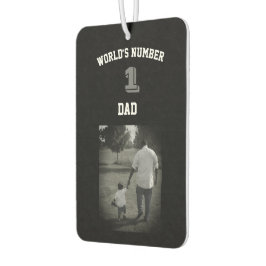 カスタムフォト世界一パパおじいちゃん カーエアーフレッシュナー