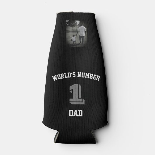 カスタムフォト世界第1位パパおじさん ボトルクーラー (正面)