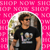 カスタムフォト付き彼女大好きTシャツ Tシャツ