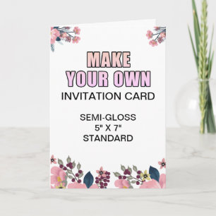 カスタムフォト光沢婚約招待状カード カード