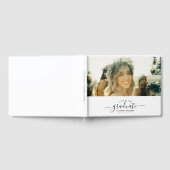 カスタムフォト卒業スモダンクリプトトレンディー ゲストブック (全面)