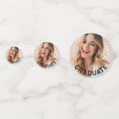 カスタムフォト卒業パーティーテーブル紙吹雪 コンフェッティ (正面)