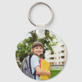 カスタムフォト名スターキーチェ子供へーン キーホルダー (正面)