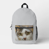 カスタムフォト名文字パーソナライズされた プリントバックパック (正面)