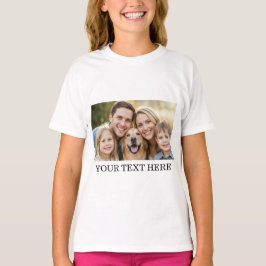 カスタムフォト名文字パーソナライズされたTシャツ Tシャツ