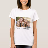 カスタムフォト名文字パーソナライズされたTシャツ Tシャツ (正面)