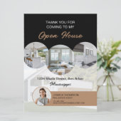 カスタムフォト実在エテートオープンハウスサンキューカード 招待状 (スタンド正面)