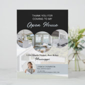 カスタムフォト実在エテートオープンハウスサンキューカード 招待状 (スタンド正面)