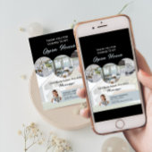 カスタムフォト実在エテートオープンハウスサンキューカード 招待状