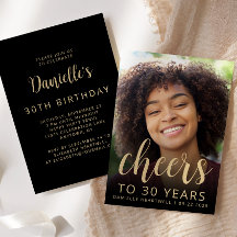 カスタムフォト応援30歳の誕生日パーティー