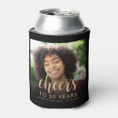 カスタムフォト応援30歳の誕生日パーティー 缶クーラー (缶正面)